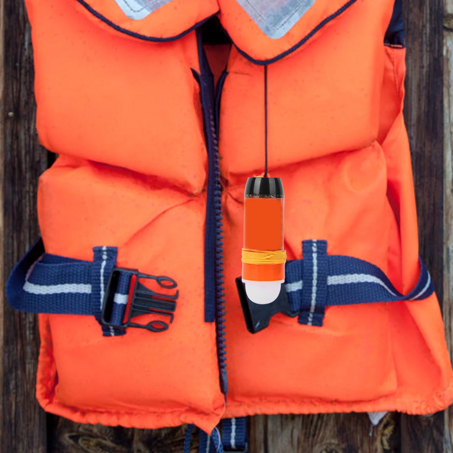 Marine Life Jacket Lamp Lightweight Waterproof Life Vest Light For Kayaking Drifting