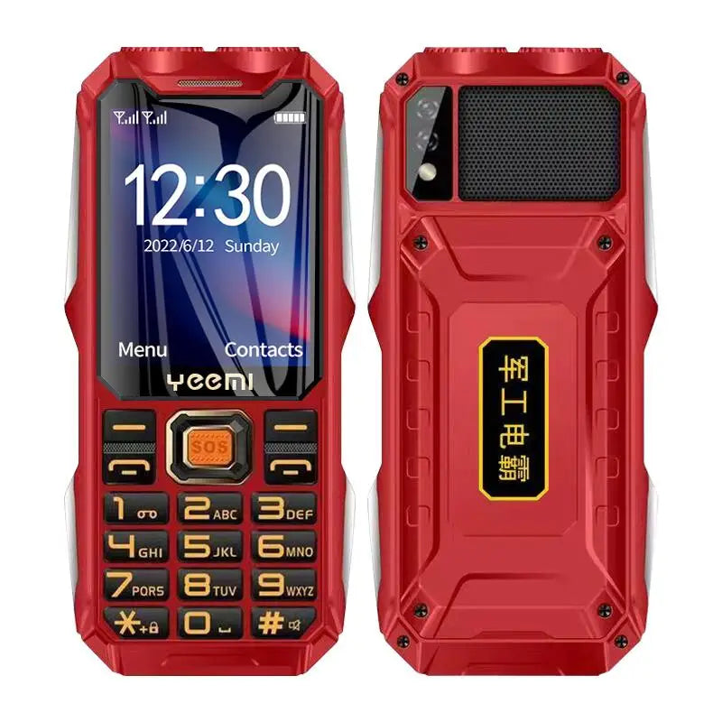 YEEMI Q8 GSM 2G Rugged Phone Big Battery Dual Flashlight 2.4inches HD Screen Dual SIM Mobile Phone Large Button Cellphone