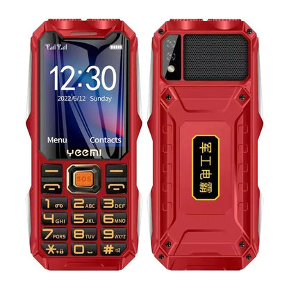 YEEMI Q8 GSM 2G Rugged Phone Big Battery Dual Flashlight 2.4inches HD Screen Dual SIM Mobile Phone Large Button Cellphone