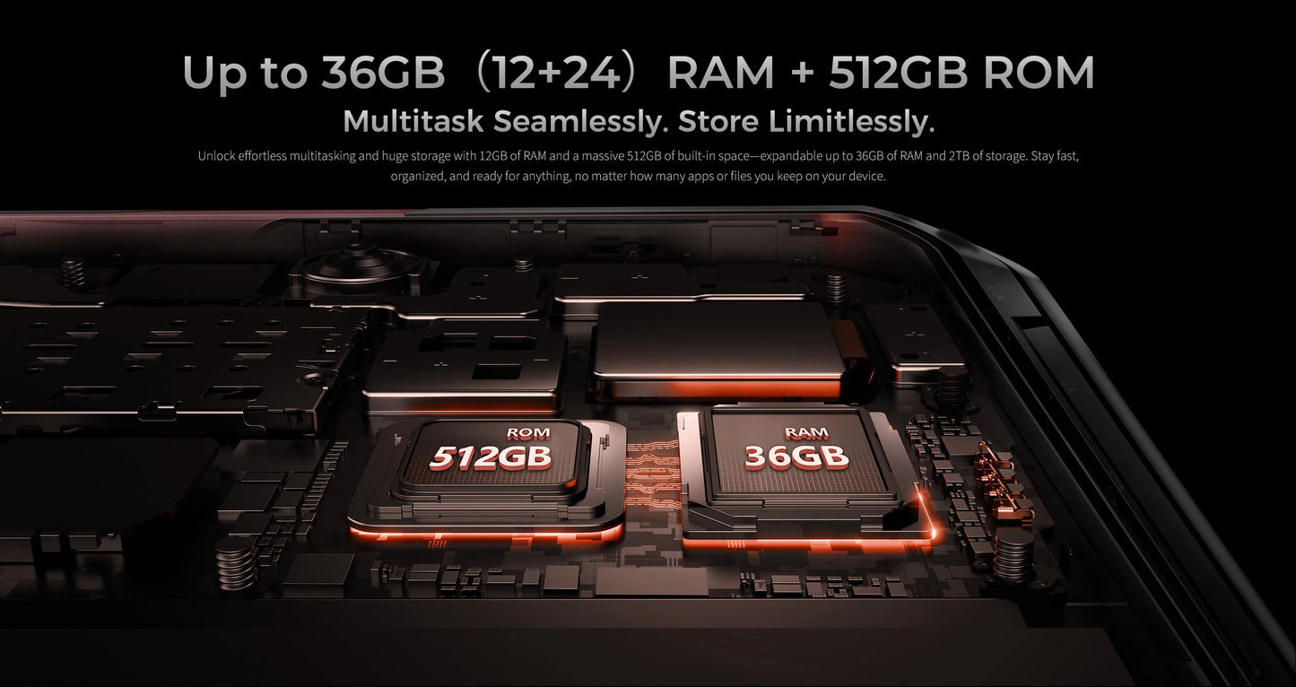 OUKITEL WP56 Rugged phone 16000mAh 45w 36GB+512GB 6.8“FHD 120Hz cell phone MTK7050 32MP+108MP android 15 smartphone