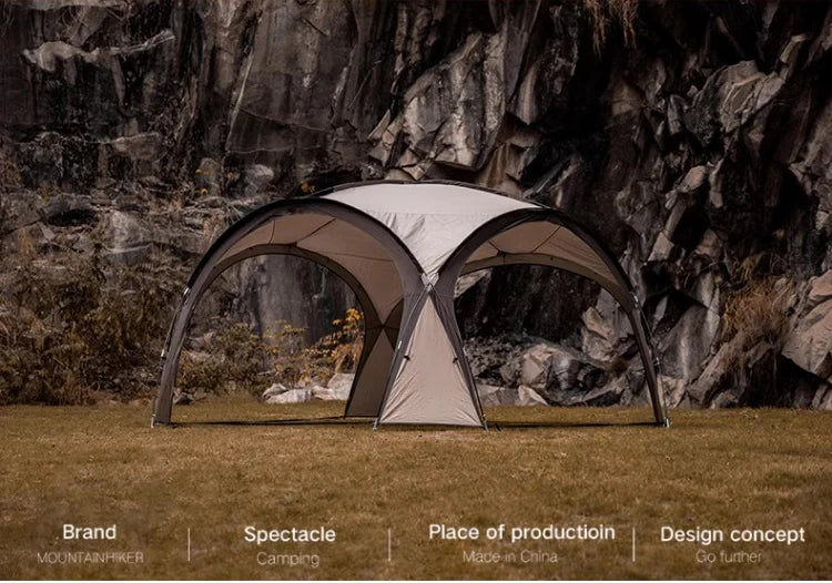 MOUNTAINHIKER Outdoor With Windows Tent 8-10Person Camping Dome Tents Light Luxury Round Big Canopy Large Awning Pergola Tent