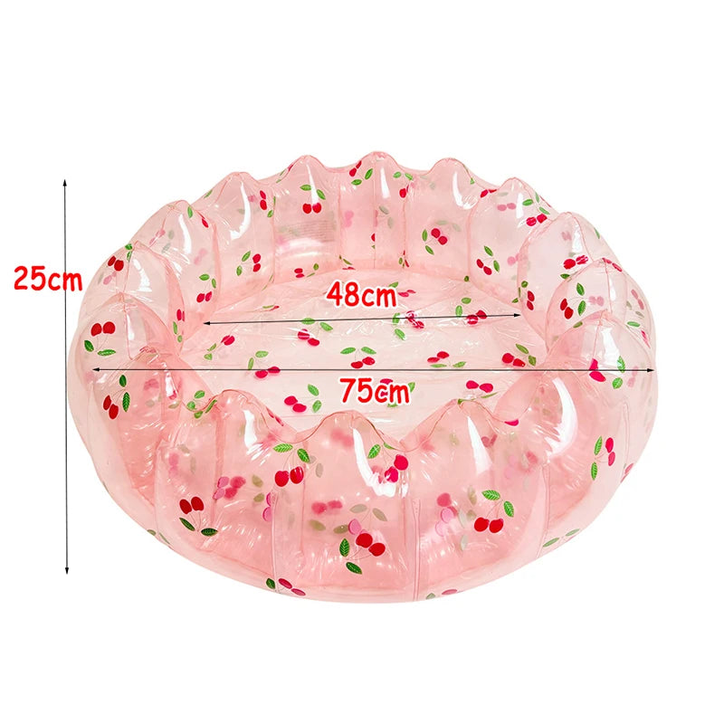 Baby PVC Inflatable Swimming Pool Portable Toy Toddler Blow Up Round Padding Pool Kid Fun Outdoor Play Sand/Water Fishing Toys