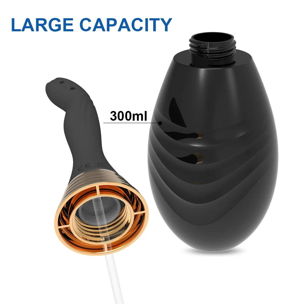 Sex Adult Products Cleaning Container Masturbator Anal Shower Vagina Cleaner Douche Anal Cleaner for Men Women Enema Bulb Device
