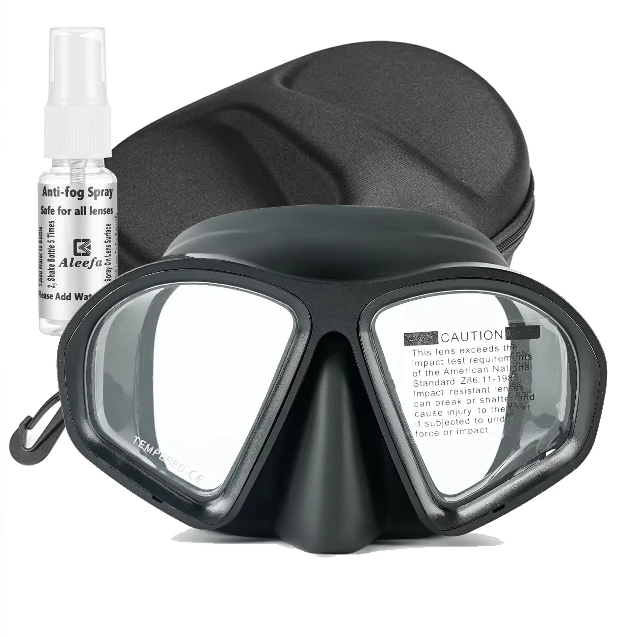 Aluma Pro Dive Mask with Anti-Fog Spray,Low Volume Tempered Glass Lens for Scuba, Snorkeling & Freediving, Adults  Gear