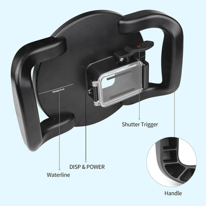 Underwater Dome Port for DJI osmo action4/5 Pro/6 Camera, Anti- Scratch Acrylic Material, Well-Designed Hatch Closure System
