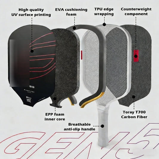Boom Core EPP Pickleball Paddle for All Levels, Power & Explosiveness, Great Feel, High Forgiveness & Stable Play