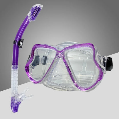 Diving Masks for Adults Snorkeling Breath Tube Set Glasses for Women Men Anti-slip Buckle Masks