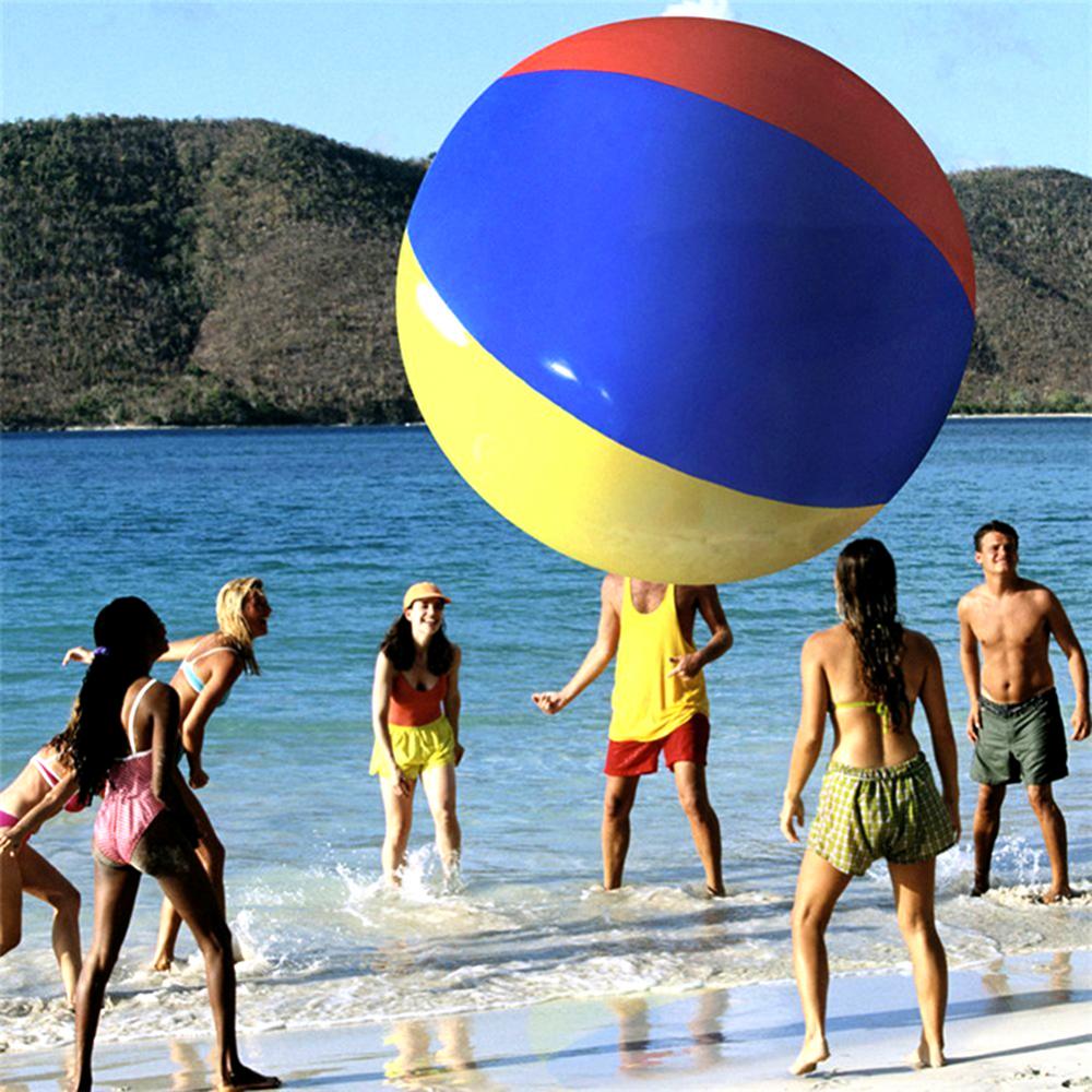 100/150cm Inflatable Pool Beach Sport Ball Football Soccer Inflatable Ball Balloons Swimming Pool Play Party Water Game Balloons