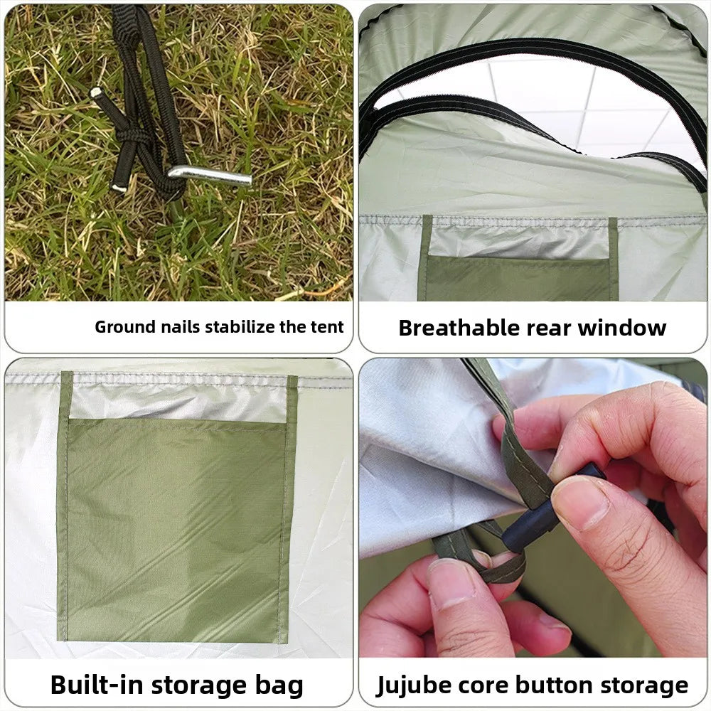 Instant Open Outdoor Privacy Tent, Portable Shower Changing Toilet Tent for Camping Fishing Sun Shade