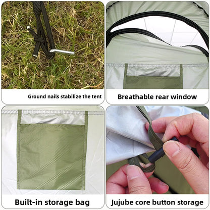 Instant Open Outdoor Privacy Tent, Portable Shower Changing Toilet Tent for Camping Fishing Sun Shade