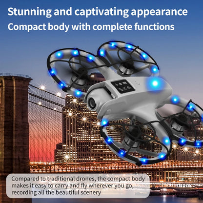 RC Dron with Glasses WIFI FPV H36 Drone Wide Angle HD 4K Camera Height Hold RC Foldable Quadcopter Dron Helicopter Toys Gifts
