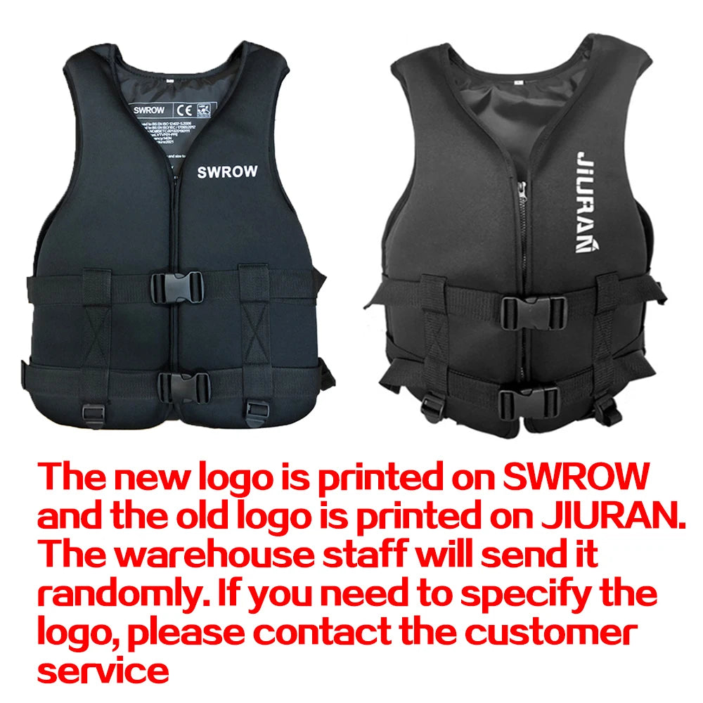 Portable fashion adult children's life jacket neoprene swimming life jacket water sports fishing kayak surfing life jacket 2023