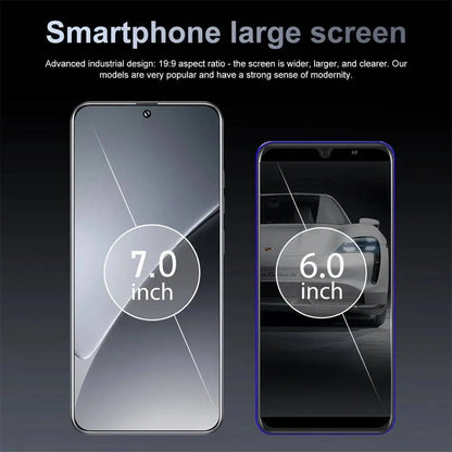 New 2025 HOT P70 Ultra 7.0inch HD Facial Recognition Function Global Edition Original Smart Dual Card 6800Mah Battery