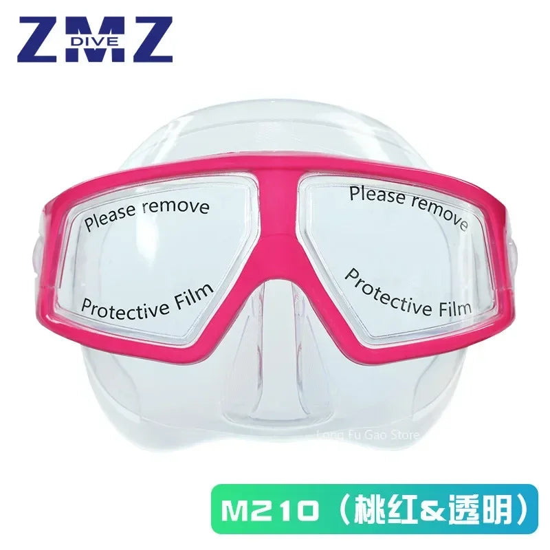 Freediving Mask Half Face Light Weight Low Volume Free Diving Goggles Silica Gel Diving Equipment