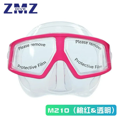 Freediving Mask Half Face Light Weight Low Volume Free Diving Goggles Silica Gel Diving Equipment