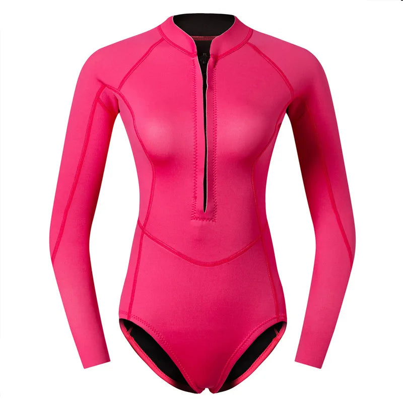 2MM Neoprene Snorkeling Wetsuits Spearfishing Surfing Diving Suit Bathing Swimwears Women Keep Warm Scuba Water Sport Equipment