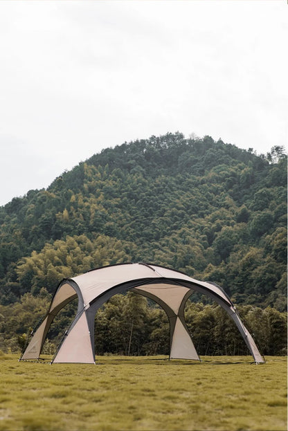 MOUNTAINHIKER Outdoor With Windows Tent 8-10Person Camping Dome Tents Light Luxury Round Big Canopy Large Awning Pergola Tent