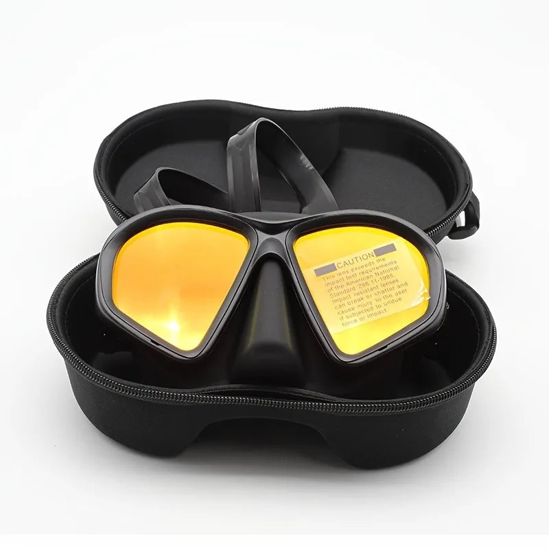 Professional Wet Low Volume Freediving Mask, Tempered Glass dive Mask, J-Type Diving Mask, Snorkel Set,buceo,수영,스노클링,마스크