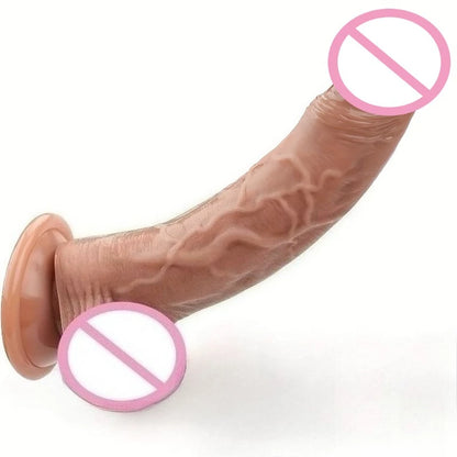 A Dildo Suitable for Beginners Butt Plug Realistic Adult Sex Toys with Strong Suction Cups, Anal Dildos  for Women and Couples