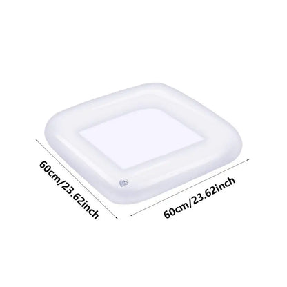 Portable Swimming Air Pool Float Inflatable Beer Table Ice Bucket Serving Salad Bar Tray Food Water Sports Dropshipping Funny