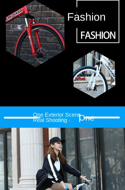 Mountain Bikes Adult Bikes Men's And Women's Variable Speed Bikes Dual Shock Absorbing Folding Mountain Bikes Student Bikes