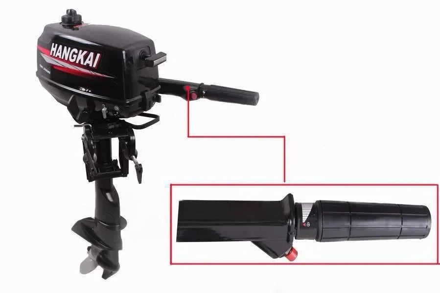 IHOMEINF Powerful 4.0HP-18.0HP Petrol Marine Motor Boat  Engine for the 2.3M-4.6M Assault Boat Canoe Outboards Propeller