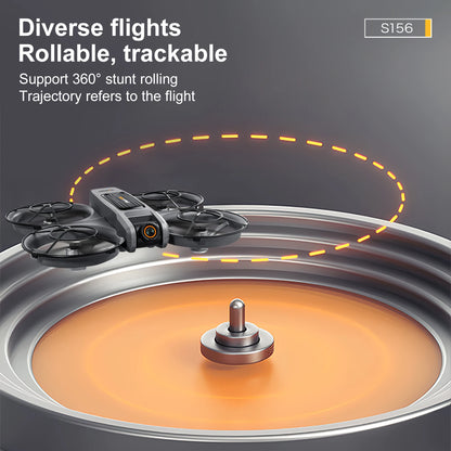 2025 New S156 Drone with Screen Brushless Optical Stream Positioning Quadcopter with Camera FPV Traverser Novice Toy Airplane