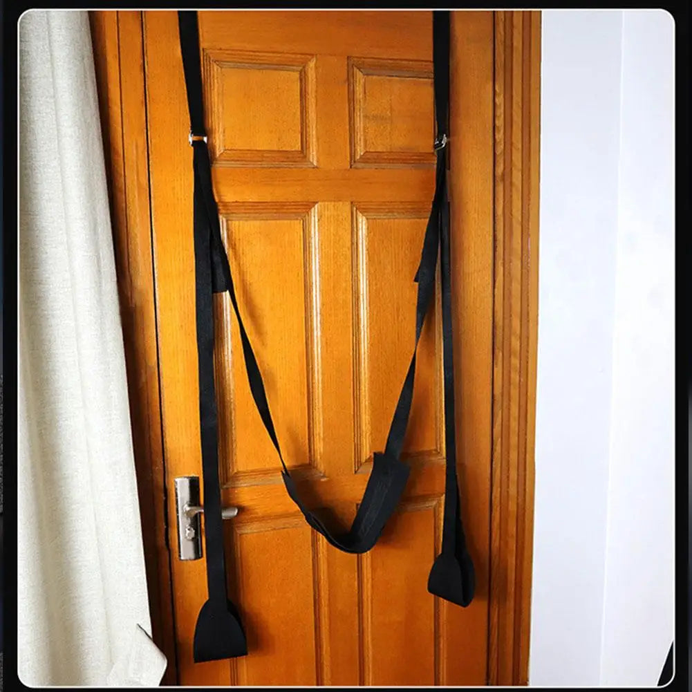 SM Sex Swing with Adjustable Door Anchor and Straps for Hands Feet Restraint Unlock Multiple Positions