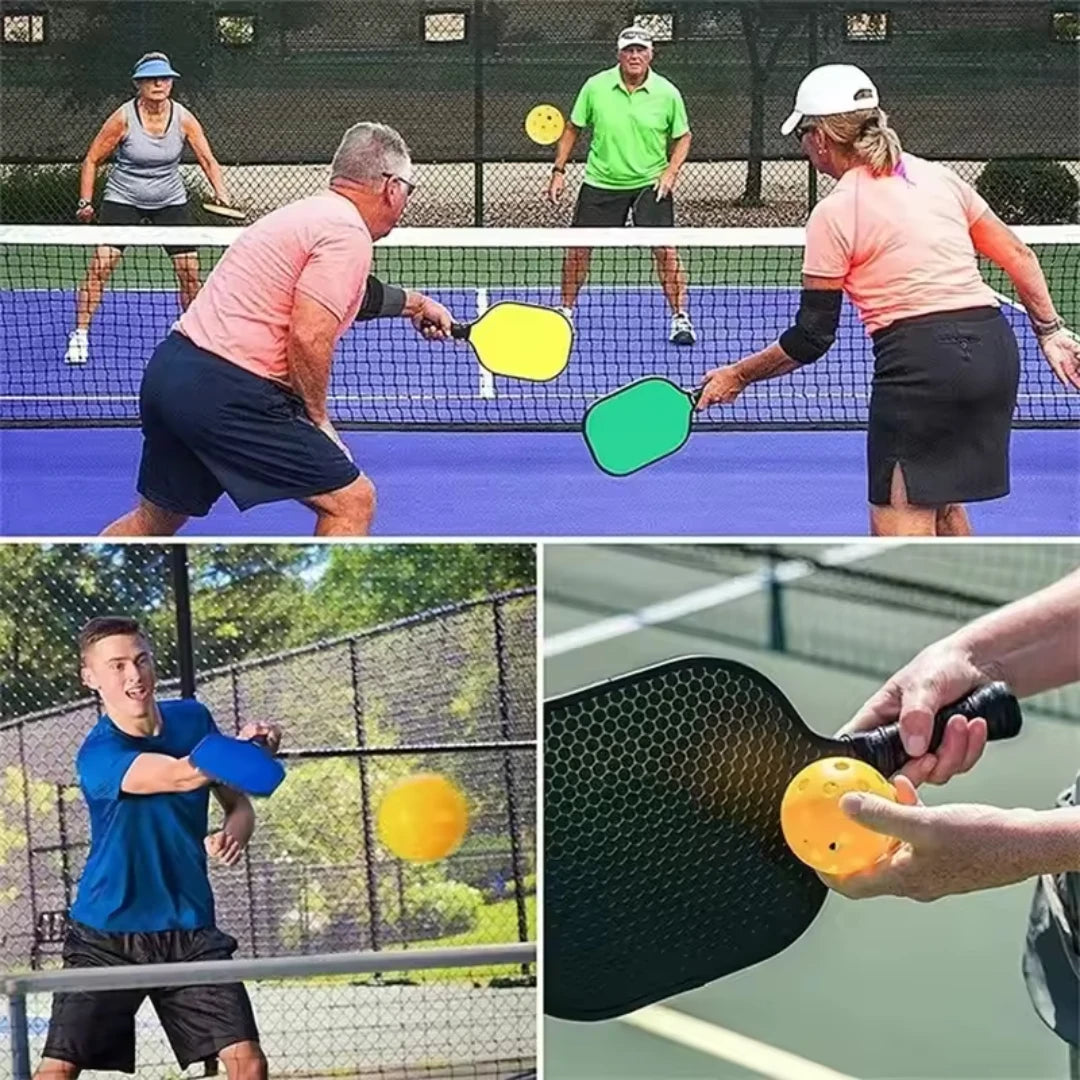 12pcs Indoor Pickleball Balls 40 Holes Colorful and Durable Pickleballs 72mm Training Ball Practice Entertainment Pickleball