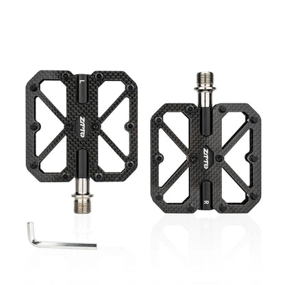 Bike Pedals Carbon Composite Three Bearings Non-slip Lightweight Pedals for Road Mountain Folding Bikes Road Bike Pedals