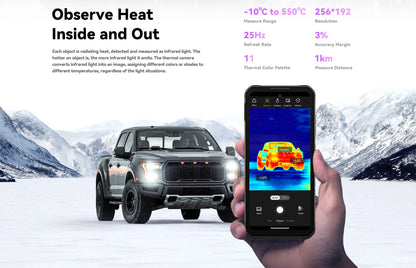 IIIF150 Raptor Rugged Phone 6.8” 120Hz 12GB+256GB Telephone Smartphone 108MP Camera 10000mAh Cell Phone Smartphon 4G Android 13