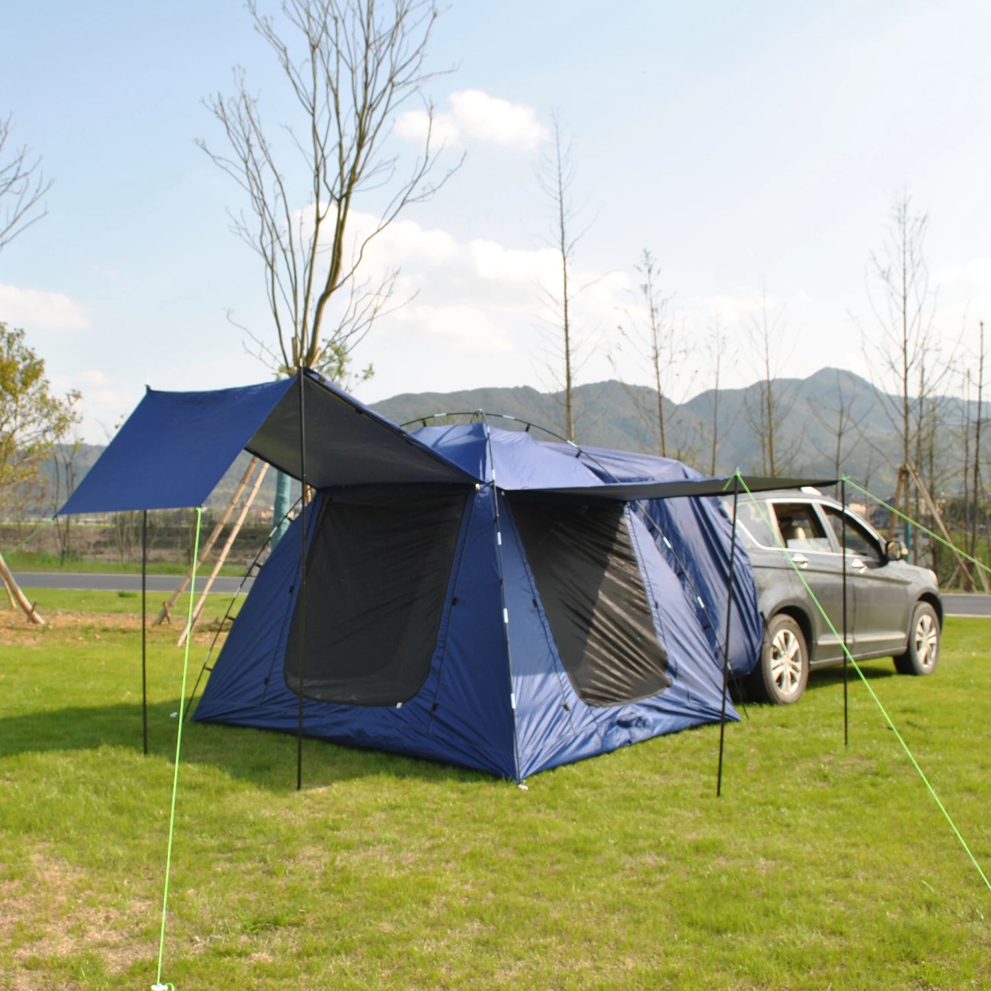 Tent for Camping, 6-Person Car Camping  Tailgate Tent for Outdoor, Easy Set up with Canopy