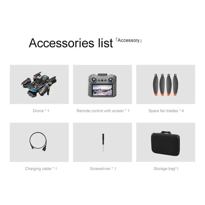 Xiaomi A14 pro Max Drone 8k HD Dual Camera GPS Brushless Optical Flow Obstacle Avoidance 4.5-inch Large Screen Uav Rc 20000m New