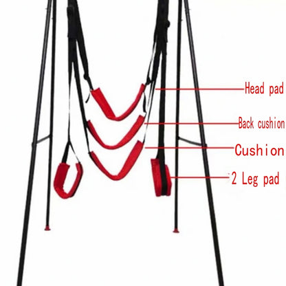 Sex Product Love Sex Swing 5-pad  Soft Material Hanging Door Swing Portable Thigh Restraint Sling Swing Sex Toys For Couple