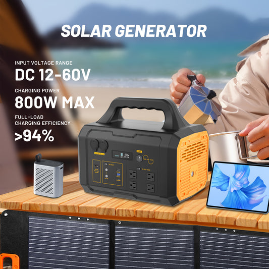 Portable Power Station 1800W with 200W Solar Panel, Solar Generator Backup Battery Power Bank with UPS Function, 1.2 Hour Fast Full Charge, 1024Wh LiFePO4 Battery for Outdoor Camping RV Trip Home Emergency Use