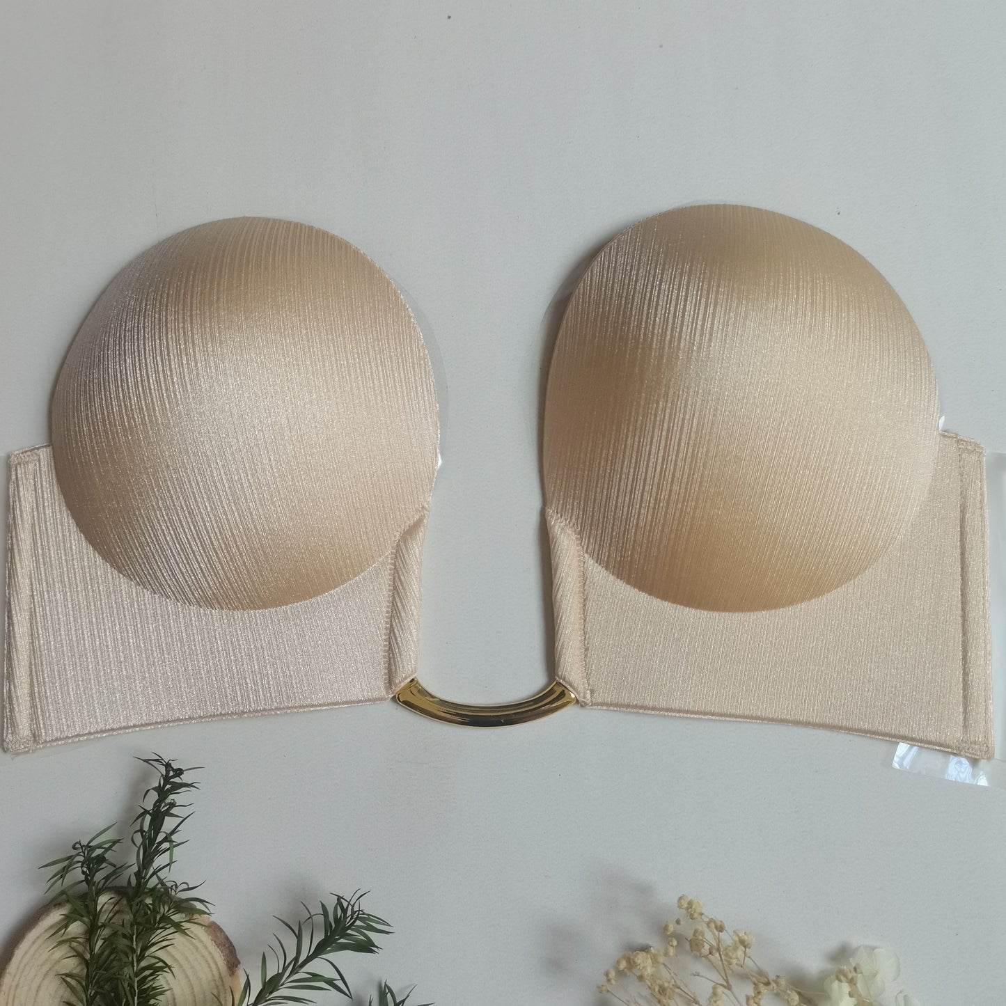 [Seamless Push Up Bra] Strapless & Seamless Push Up Scoop Bra - Invisible Stick-On Lift Bra, Women's Lingerie & Underwear Accessories