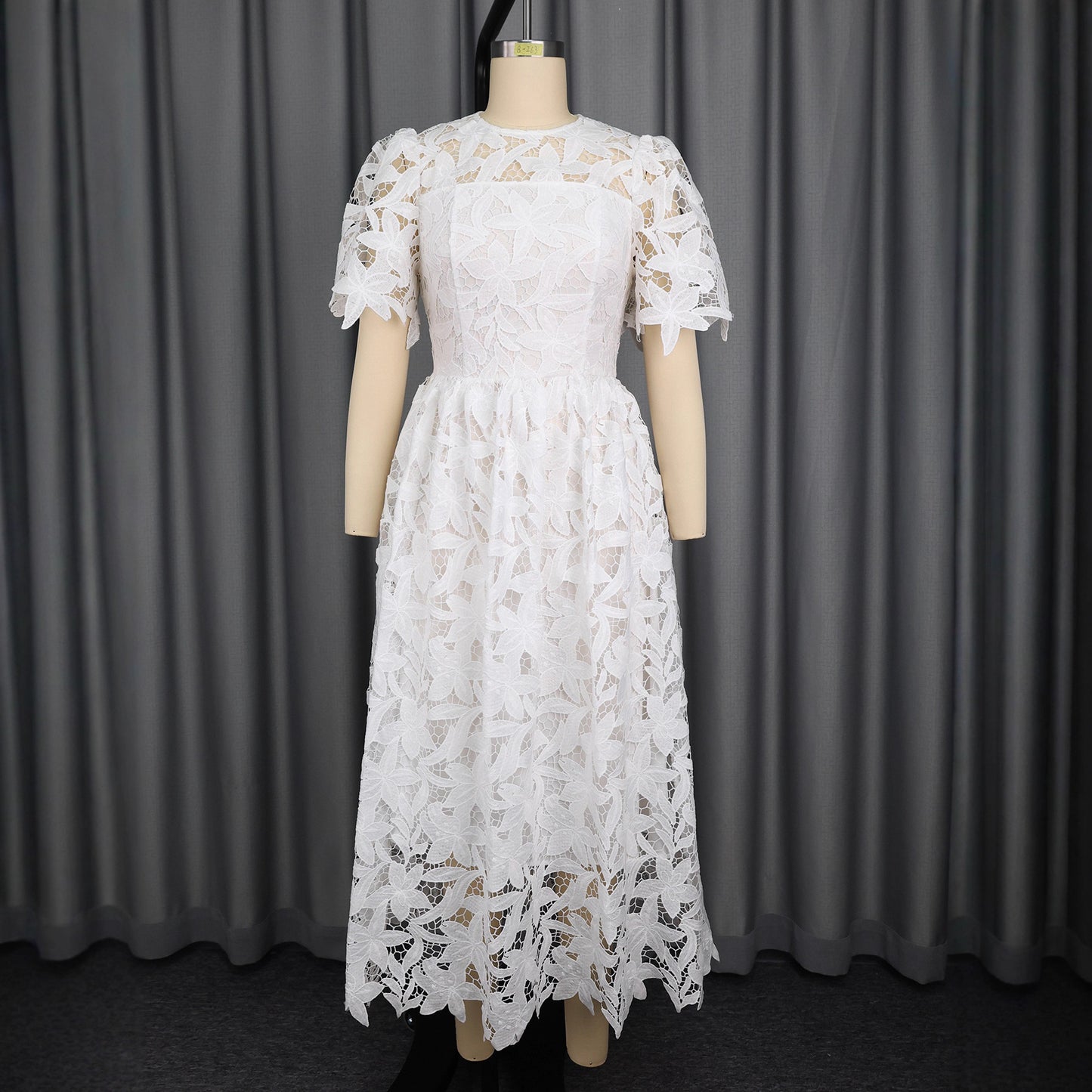 High-end Style Crew-neck Dress