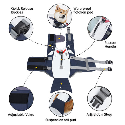 Pet Clothing Dog Life Jacket Swimming Vest
