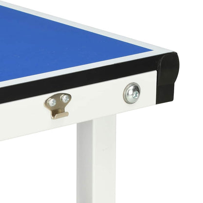 5-foot ping pong table with net, 152 x 76 x 66 cm, blue