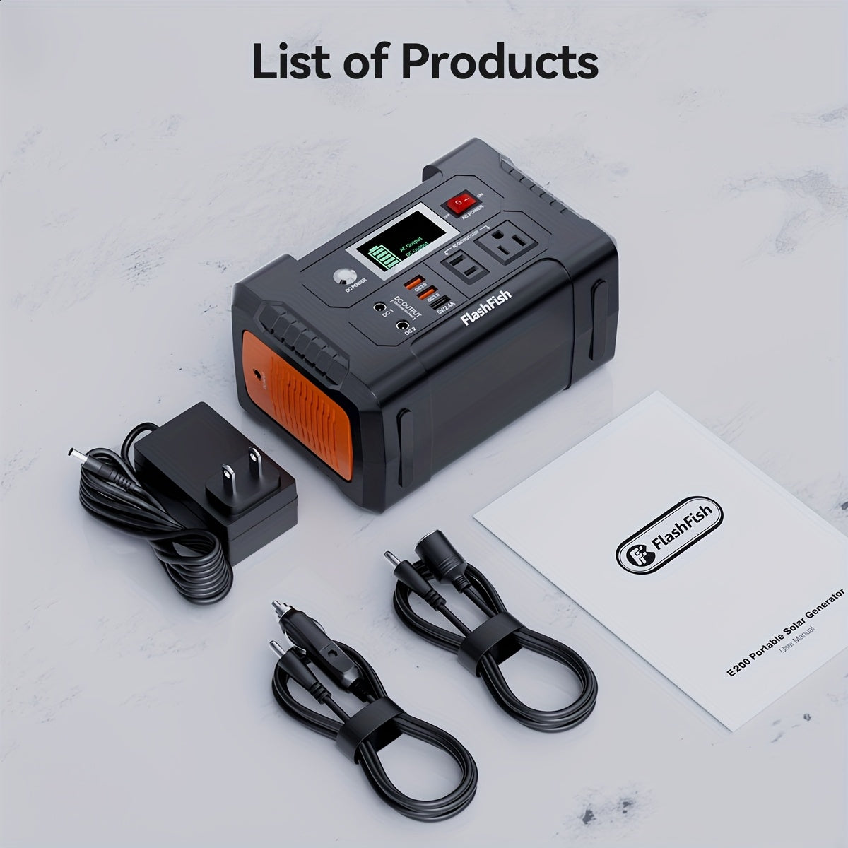 200W Portable Power Station 100W Foldable Solar Panel, 151Wh Digital Display Solar Generator, with BMS Smart Battery | High-density Lithium Battery | Sine AC Power, Home Backup | Outdoor Travel Essential Set