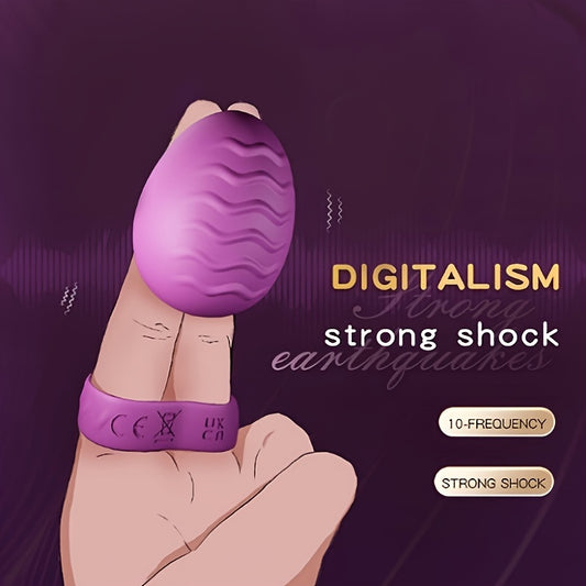 1pc Couples, Intimate Partners of the Foreplay, Increase the Fun; Double Finger Vibrator, Powerful Motor to Bring Strong Vibration, Used to Stimulate Multiple Parts Private, Nipple and So on; for Women or Couples, Dildo, Vibr