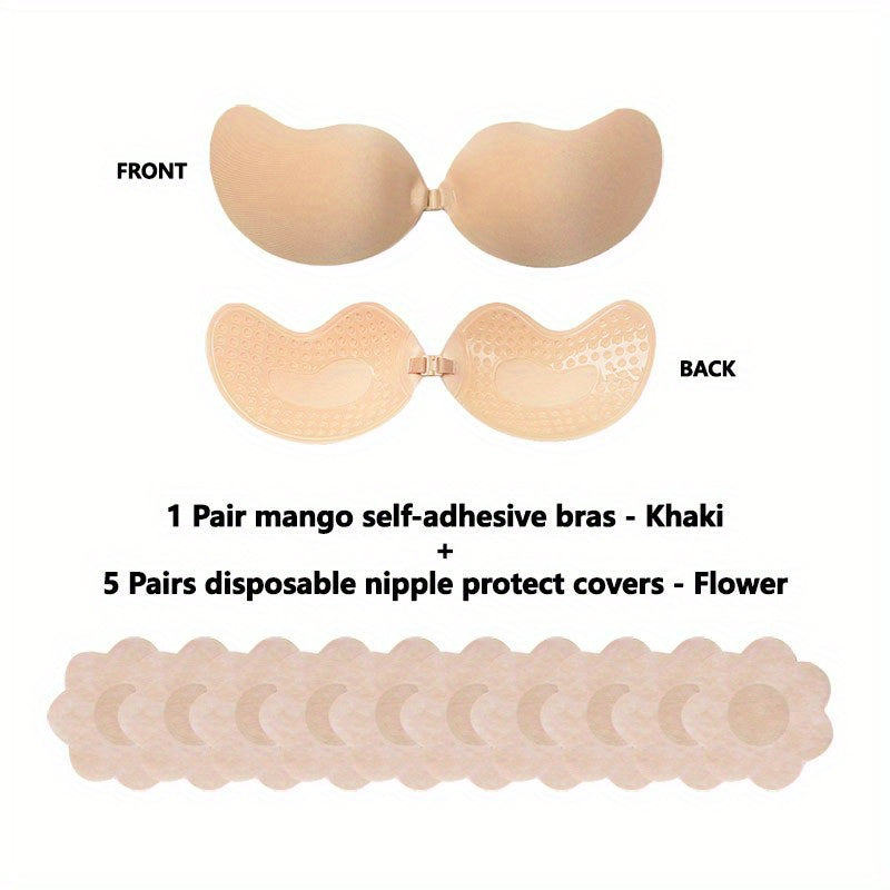 Invisible Stick-On Lift Bra, Comfort Strapless & Seamless Push Up Anti-convex Bra, Women's Lingerie & Underwear Accessories
