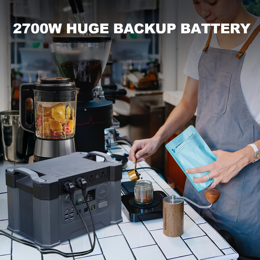 ALLPOWERS S2000 Portable Power Station - 2000W (Peak 4000W) Solar Generator with 1500Wh Lithium Battery, 4 AC Outlets for Camping, RV, Emergency Off-Grid Use, Solar Power Generator