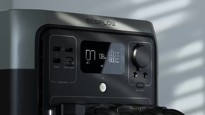 EF ECOFLOW Solar Generator RIVER 2 Pro 768, Portable Power Station 768Wh with 160W Portable Solar Panel LiFePO4 Battery Fully Charged in 70 Min, 4×AC, for Camping, RV, Home Backup