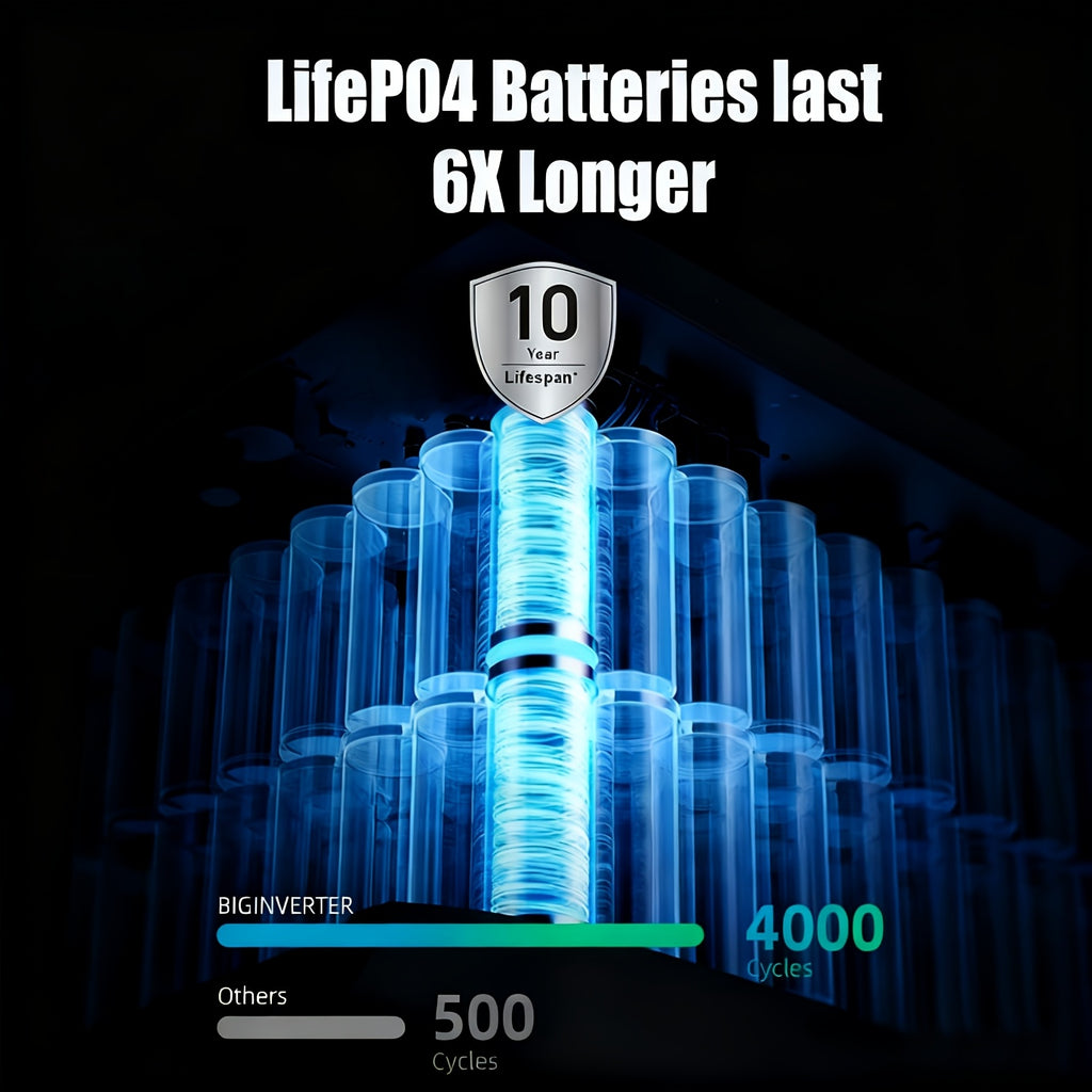 Advanced 3000W/1000W Solar Generator with Smart APP & Frequency Tracking - 1.6Hr Rapid Charge, LiFePO4 Battery for 10-Year Service, 30dB Ultra-Quiet Portable Power