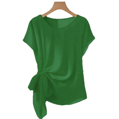 Summer New Lightweight Womens Crew-Neck T-Shirt