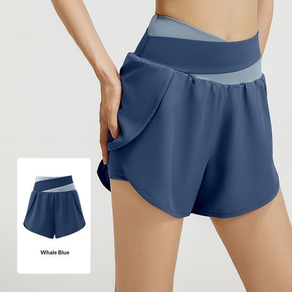 Anti-exposure High-waist Three-quarter Pants Outdoor Yoga Pants