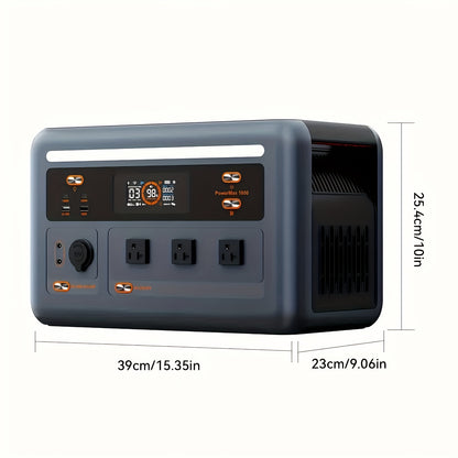 OSCAL PowerMax 1800 Solar- Generator System with 3x100W Solar Panels, 1024Wh Large Capacity, 800W Fast Charging, APP Control,O Overload & Short-Circuit, Heavy-Duty Portable Power Station for Home, Camping, RV, Emergency Backu