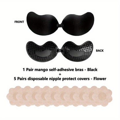 Invisible Stick-On Lift Bra, Comfort Strapless & Seamless Push Up Anti-convex Bra, Women's Lingerie & Underwear Accessories