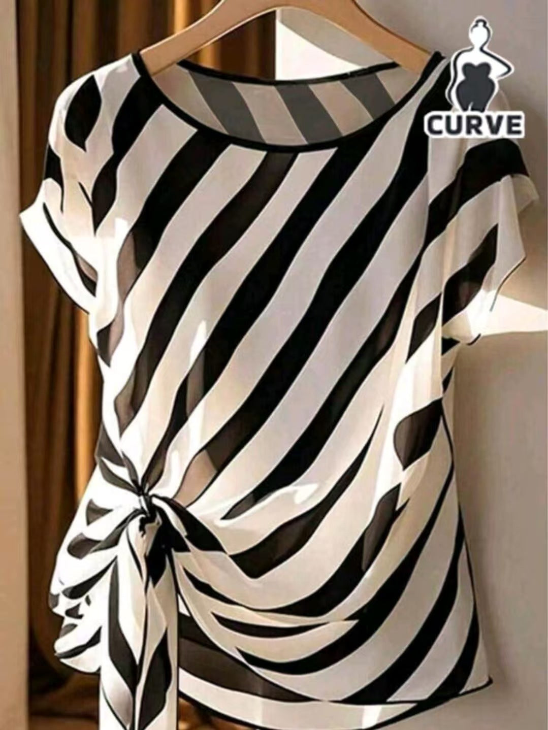 Summer New Lightweight Womens Crew-Neck T-Shirt